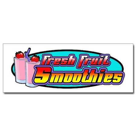 Signmission SMOOTHIES DECAL sticker fresh fruit smoothie cart stand supplies, D-48 Smoothies D-48 Smoothies